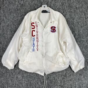 South Carolina State Jacket Mens Medium SC Bulldogs Black College Vintage Y2K